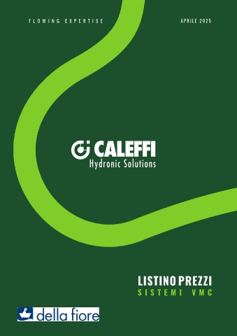 caleffi - listino sistemi vmc 2025